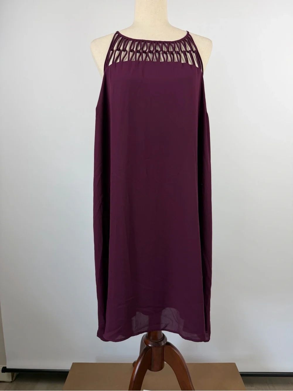 Maurices Plum Sleeveless Shift Dress Size 1